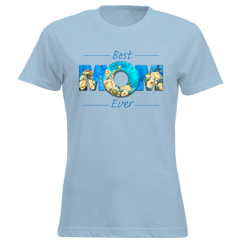 BEST MOM EVER Roses Blue