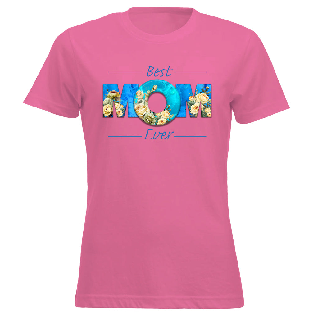 BEST MOM EVER Roses Blue