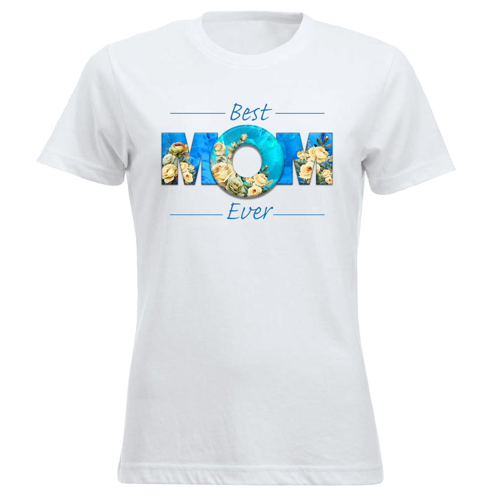 BEST MOM EVER Roses Blue