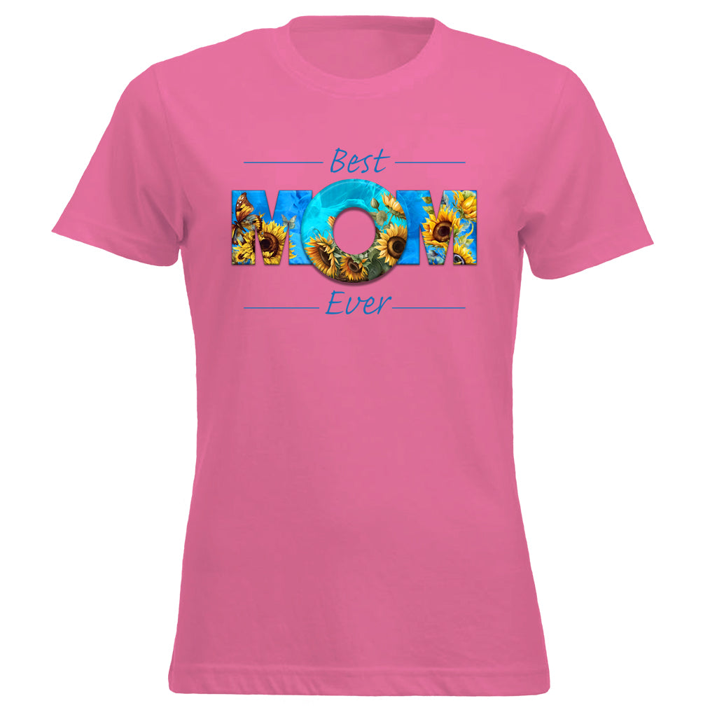 BEST MOM EVER Sunflowers Blue