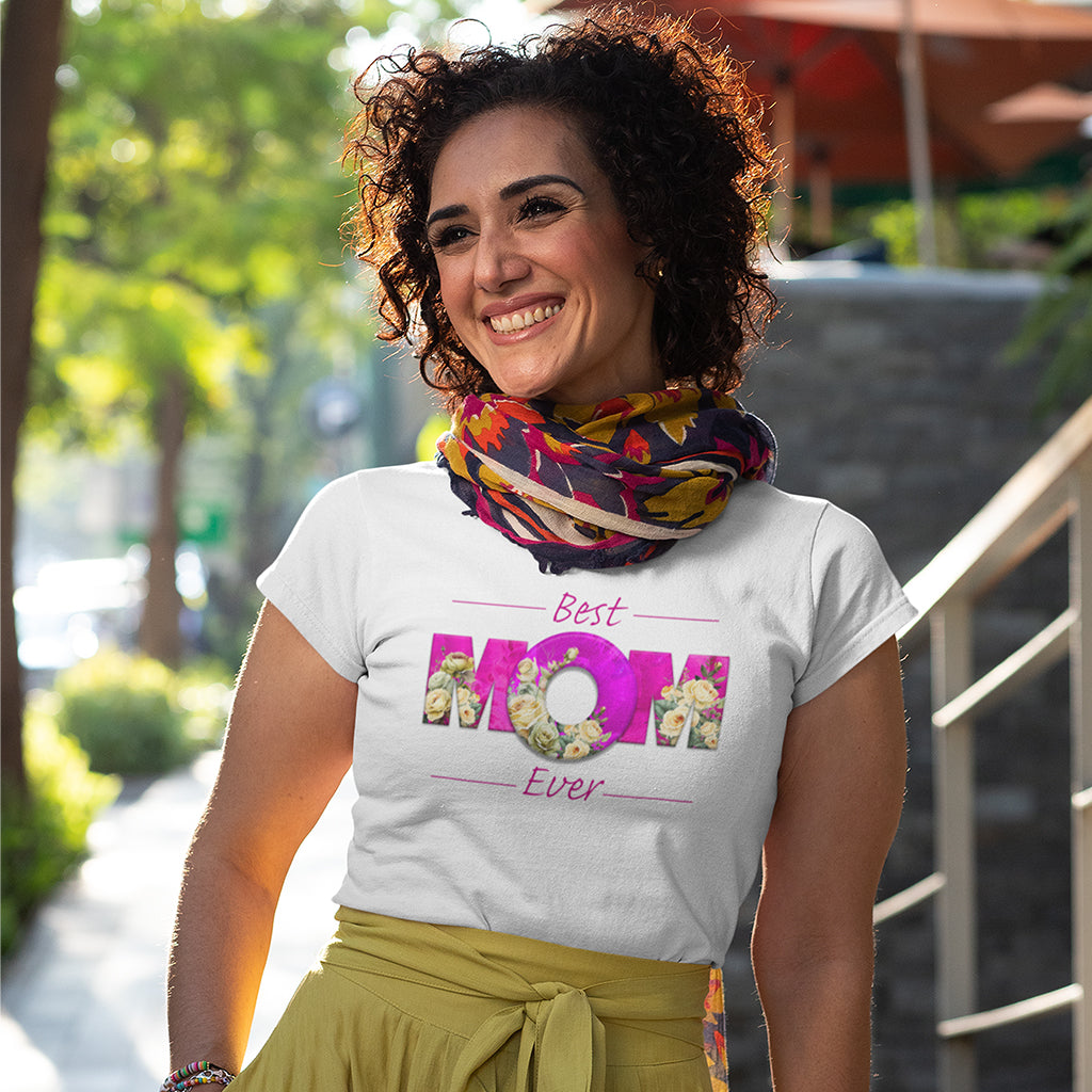 BEST MOM EVER Roses Pink