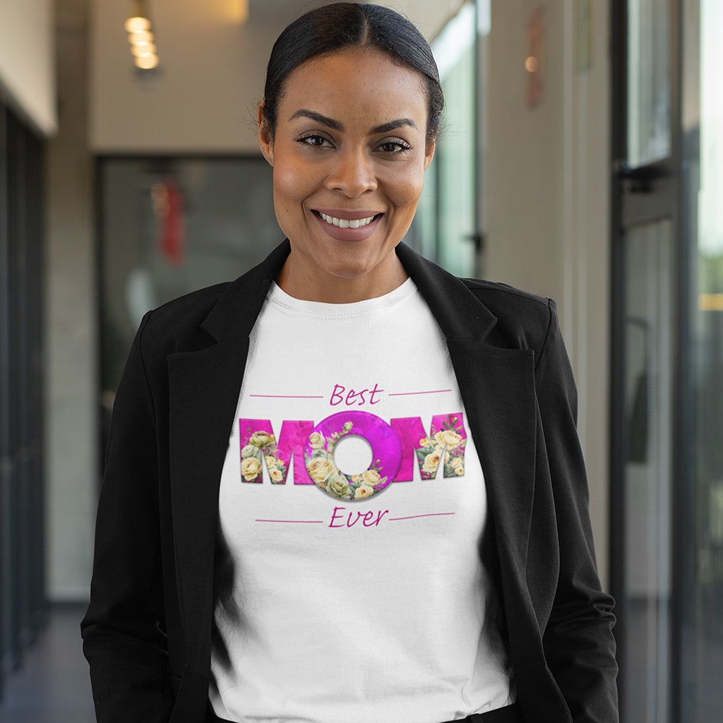 BEST MOM EVER Roses Pink