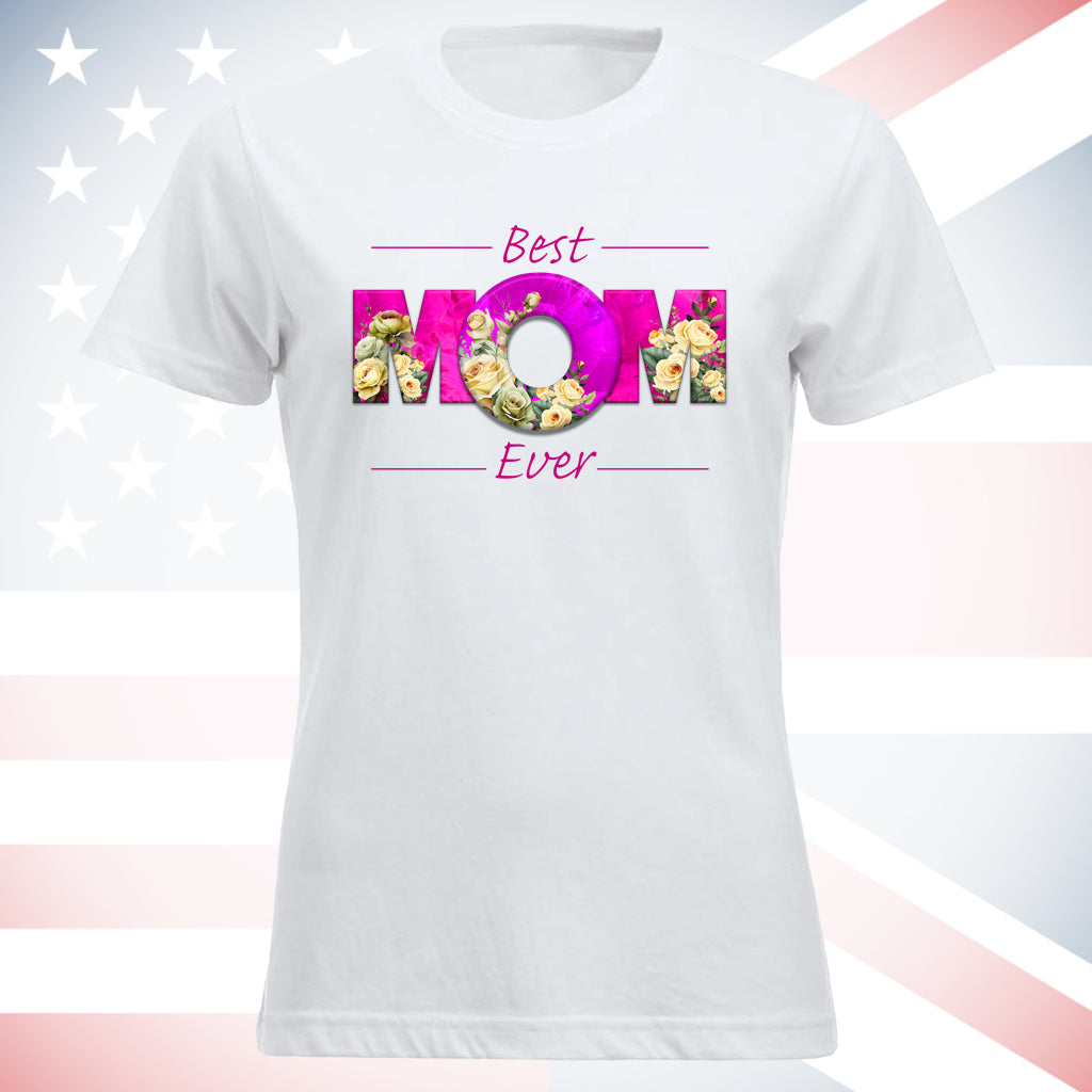 BEST MOM EVER Roses Pink