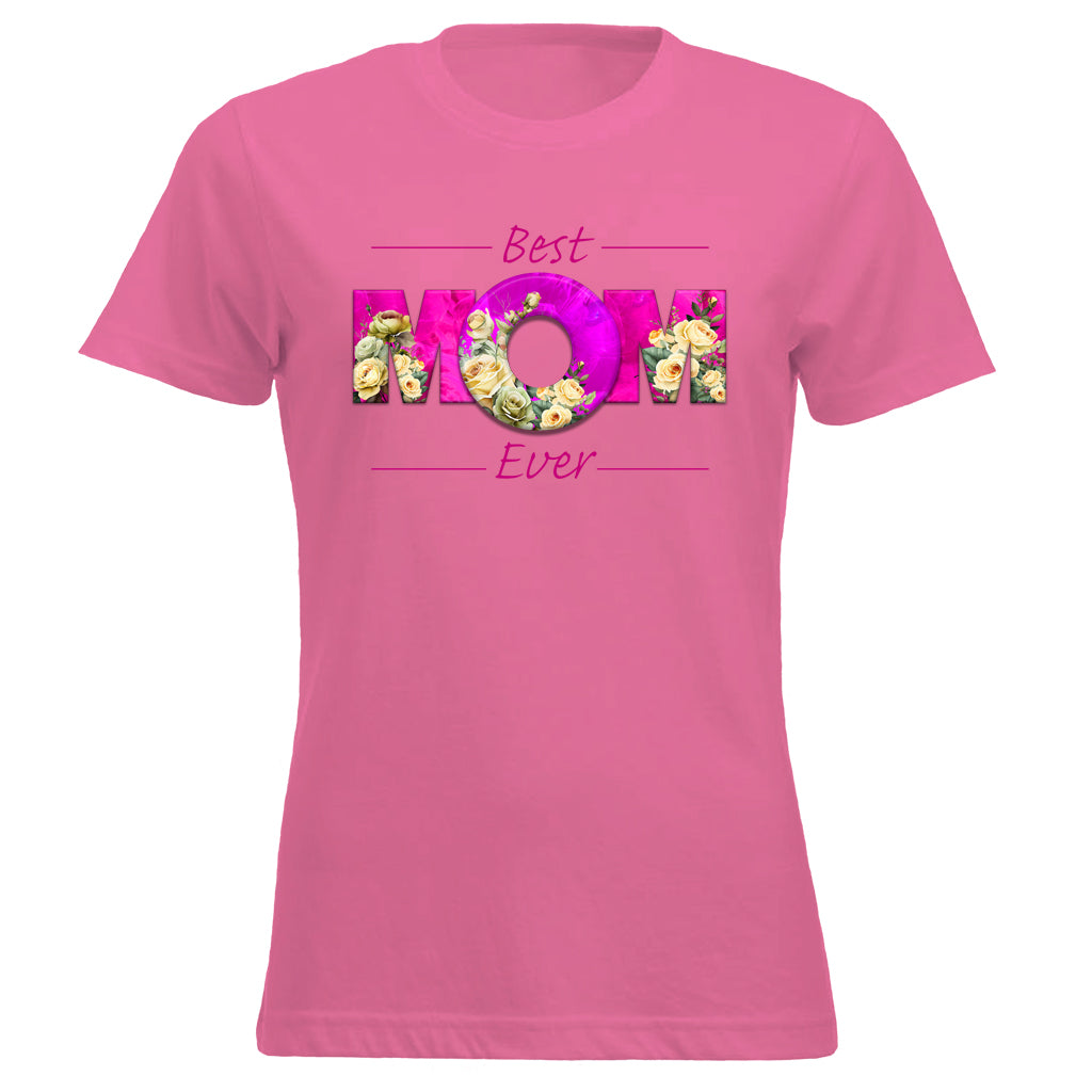 BEST MOM EVER Roses Pink