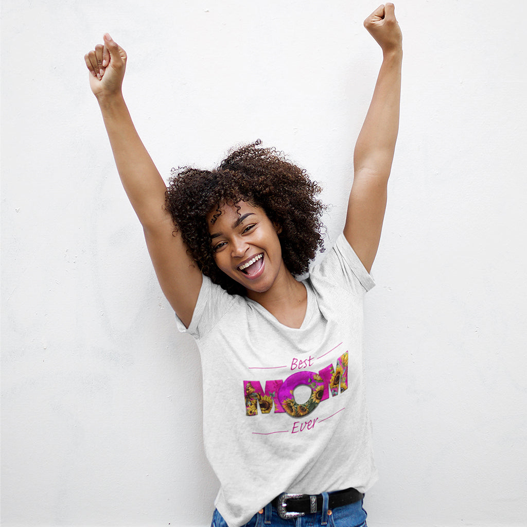 BEST MOM EVER Sunflowers Pink