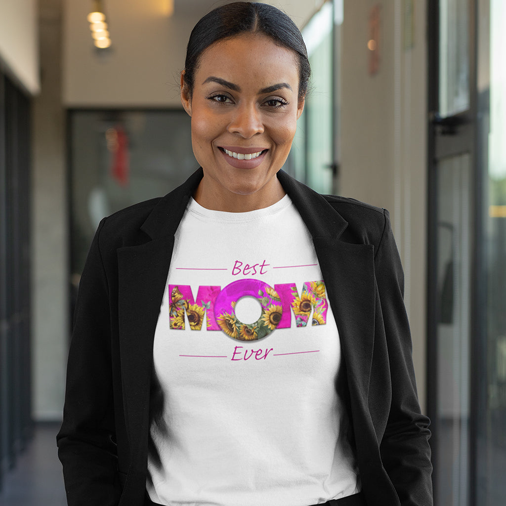 BEST MOM EVER Sunflowers Pink