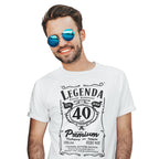 z40 Urodziny - Legenda. Koszulka urodzinowa na 40 Lat dla mężczyzn inspirowana Jack Daniels