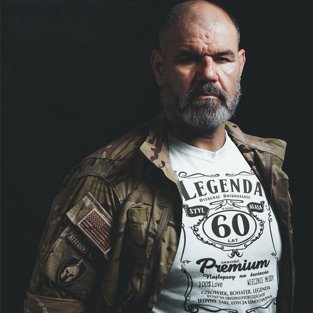 60 Urodziny - Legenda. Koszulka urodzinowa na 60 Lat dla mężczyzn inspirowana Jack Daniels