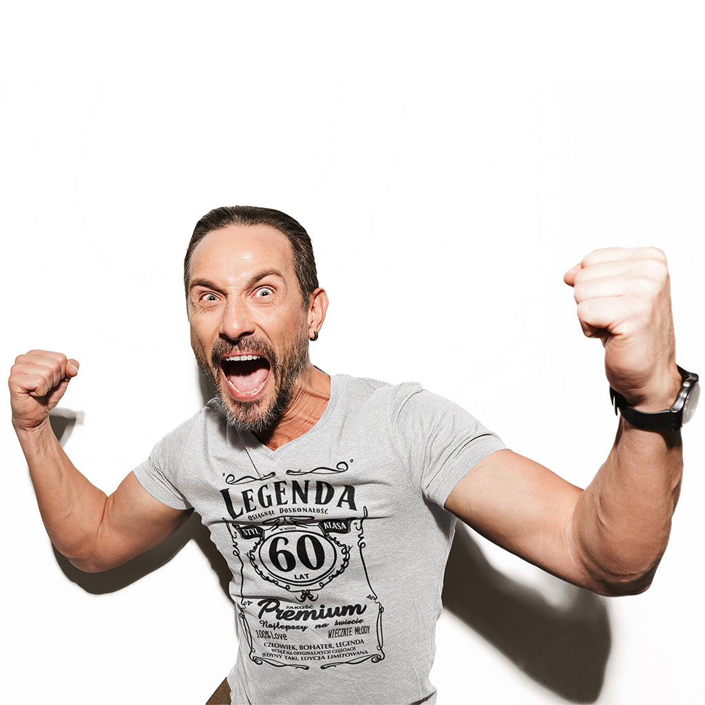 60 Urodziny - Legenda. Koszulka urodzinowa na 60 Lat dla mężczyzn inspirowana Jack Daniels