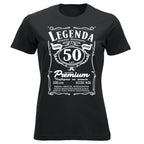 50 Urodziny DAMSKA - Legenda. Koszulka urodzinowa na 50 Lat dla kobiet inspirowana Jack Daniels