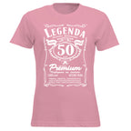 50 Urodziny DAMSKA - Legenda. Koszulka urodzinowa na 50 Lat dla kobiet inspirowana Jack Daniels