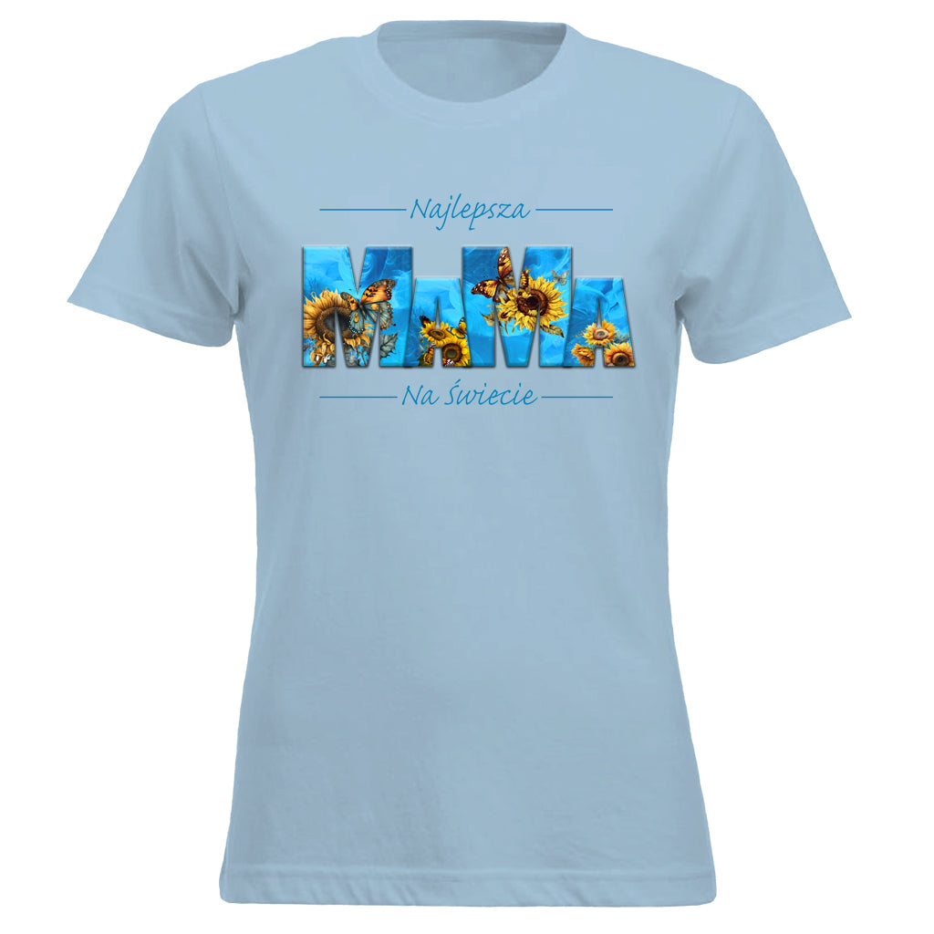 MaMa - Najlepsza MAMA NA ŚWIECIE SŁONECZNIKI blue