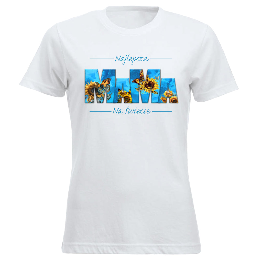 MaMa - Najlepsza MAMA NA ŚWIECIE SŁONECZNIKI blue