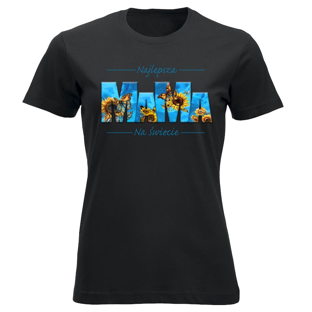 MaMa - Najlepsza MAMA NA ŚWIECIE SŁONECZNIKI blue