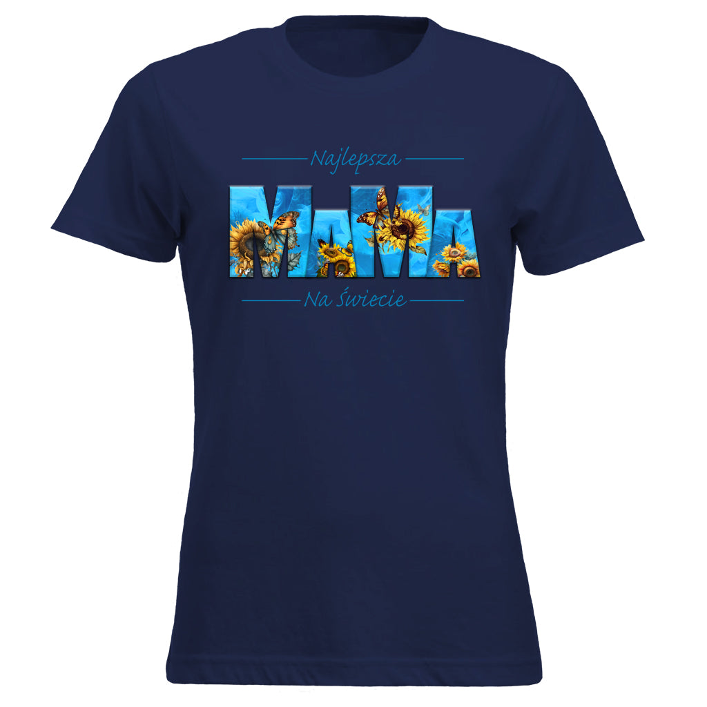 MaMa - Najlepsza MAMA NA ŚWIECIE SŁONECZNIKI blue