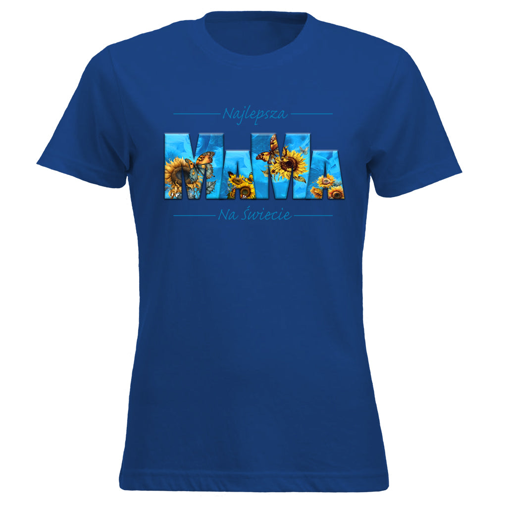 MaMa - Najlepsza MAMA NA ŚWIECIE SŁONECZNIKI blue
