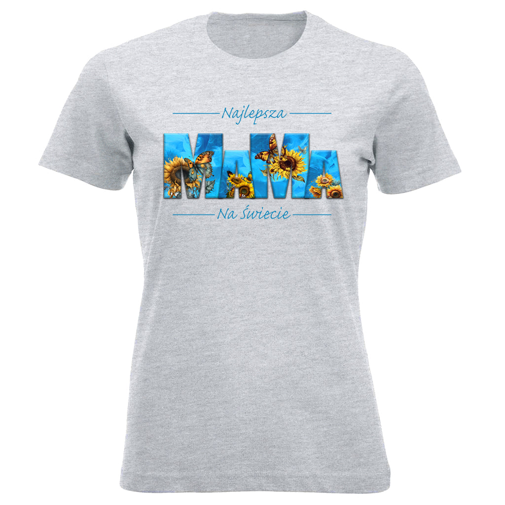 MaMa - Najlepsza MAMA NA ŚWIECIE SŁONECZNIKI blue