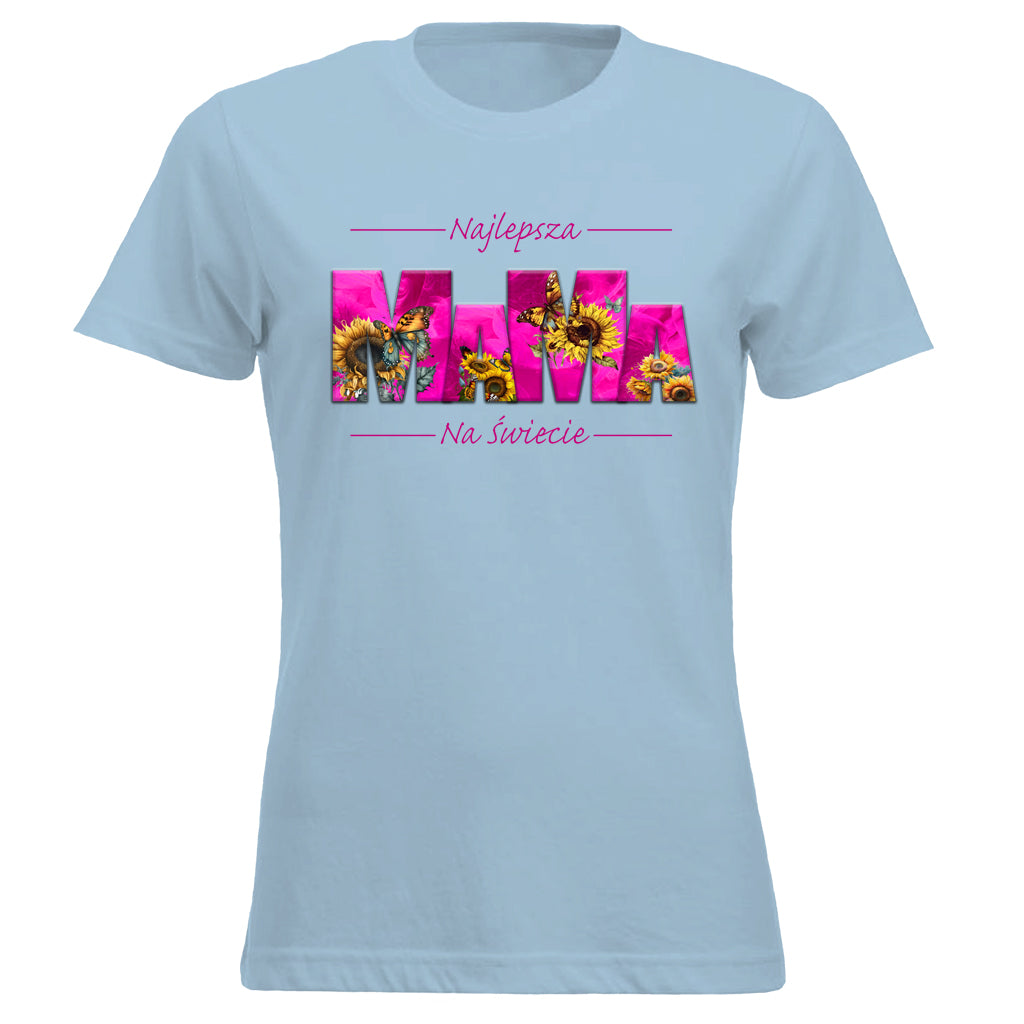 MaMa - Najlepsza MAMA NA ŚWIECIE SŁONECZNIKI pink