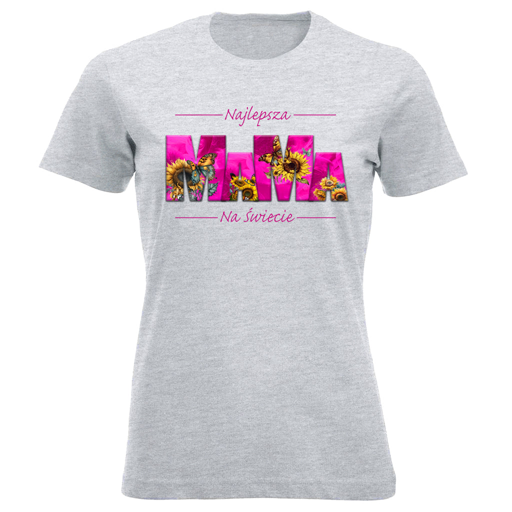 MaMa - Najlepsza MAMA NA ŚWIECIE SŁONECZNIKI pink