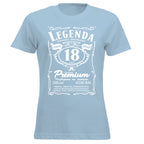 18 Urodziny DAMSKA - Legenda. Koszulka urodzinowa na 18 Lat dla kobiet inspirowana Jack Daniels