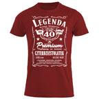 1985 - 40 Urodziny - Legenda. Koszulka urodzinowa na 40 Lat dla mężczyzn inspirowana Jack Daniels
