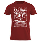 z40 Urodziny - Legenda. Koszulka urodzinowa na 40 Lat dla mężczyzn inspirowana Jack Daniels