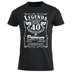 z40 Urodziny - Legenda. Koszulka urodzinowa na 40 Lat dla mężczyzn inspirowana Jack Daniels
