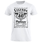 z40 Urodziny - Legenda. Koszulka urodzinowa na 40 Lat dla mężczyzn inspirowana Jack Daniels