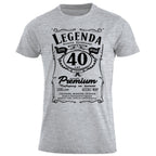 z40 Urodziny - Legenda. Koszulka urodzinowa na 40 Lat dla mężczyzn inspirowana Jack Daniels