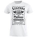 1975 - 50 Urodziny - Legenda. Koszulka urodzinowa na 50 Lat dla mężczyzn inspirowana Jack Daniels