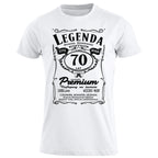 70 Urodziny - Legenda. Koszulka urodzinowa na 70 Lat dla mężczyzn inspirowana Jack Daniels