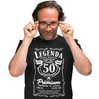 50 Urodziny - Legenda. Koszulka urodzinowa na 50 Lat dla mężczyzn inspirowana Jack Daniels