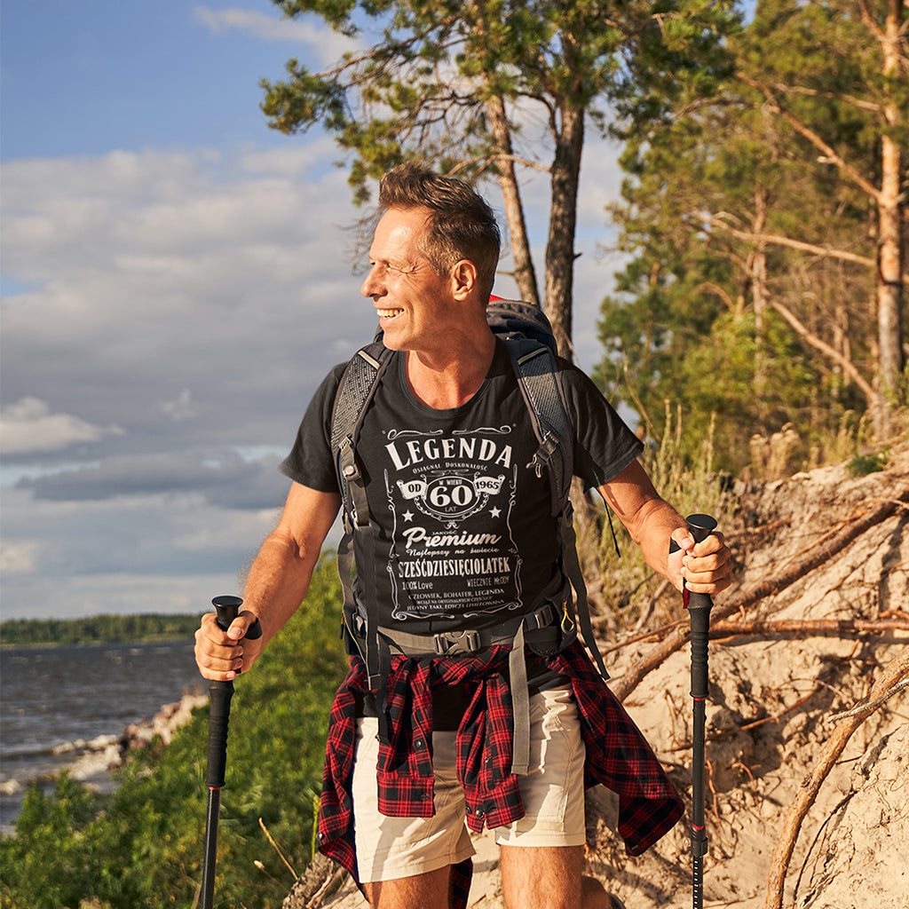 1965 - 60 Urodziny - Legenda. Koszulka urodzinowa na 60 Lat dla mężczyzn inspirowana Jack Daniels