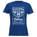 18 Urodziny DAMSKA - Legenda. Koszulka urodzinowa na 18 Lat dla kobiet inspirowana Jack Daniels
