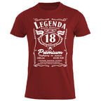 18 Urodziny - Legenda. Koszulka urodzinowa na 18 Lat dla mężczyzn inspirowana Jack Daniels
