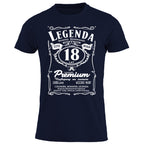 18 Urodziny - Legenda. Koszulka urodzinowa na 18 Lat dla mężczyzn inspirowana Jack Daniels