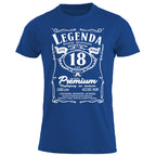 18 Urodziny - Legenda. Koszulka urodzinowa na 18 Lat dla mężczyzn inspirowana Jack Daniels