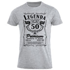 50 Urodziny - Legenda. Koszulka urodzinowa na 50 Lat dla mężczyzn inspirowana Jack Daniels