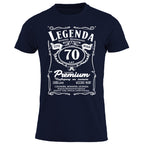 70 Urodziny - Legenda. Koszulka urodzinowa na 70 Lat dla mężczyzn inspirowana Jack Daniels