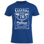 70 Urodziny - Legenda. Koszulka urodzinowa na 70 Lat dla mężczyzn inspirowana Jack Daniels