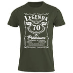 70 Urodziny - Legenda. Koszulka urodzinowa na 70 Lat dla mężczyzn inspirowana Jack Daniels