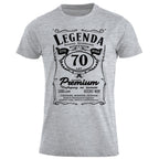70 Urodziny - Legenda. Koszulka urodzinowa na 70 Lat dla mężczyzn inspirowana Jack Daniels