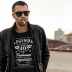 1985 - 40 Urodziny - Legenda. Koszulka urodzinowa na 40 Lat dla mężczyzn inspirowana Jack Daniels