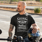 1975 - 50 Urodziny - Legenda. Koszulka urodzinowa na 50 Lat dla mężczyzn inspirowana Jack Daniels